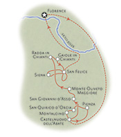 Tuscany Italy Map